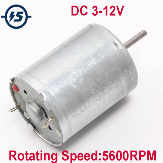 DC 3-12V RF-370 Motor With High Speed Mute Electric Motors For Airplane Model Aeromodelling DIY 5600RPM RF-370CA-15370